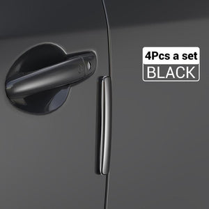 Baseus 4Pcs Car Phone Holder Car Door Edge Scratch Protector Strip Protective Scrape Rubber Bumper Guard Sticker Handle Cover