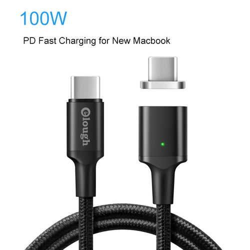 Elough 20V 5A USB Type C Magnetic Cable for New Macbook Huawei Matebook Xiaomi Laptop Mobile Phone