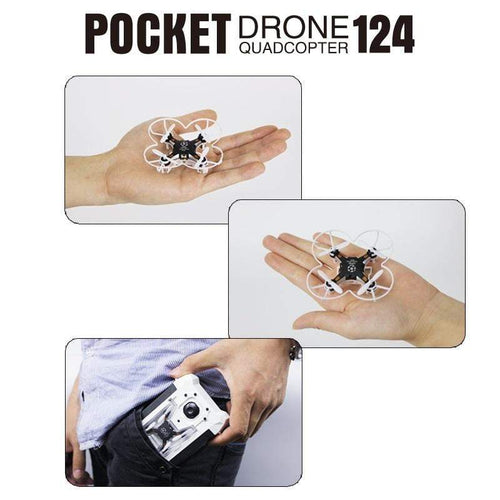 FQ777-124 RC Drone Pocket 4CH Mini Drone 6 Axis Gyro Helicopter Toys Mini Quadcopter Switchable Controller/3D Flip Headless Mode