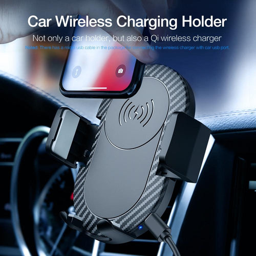 Car Air Vent Mount Qi Wireless Charger For iPhone XS Max XR X 8 Plus Samsung S9 S8 S7 S6 Wireless Charging Car Phone Holder