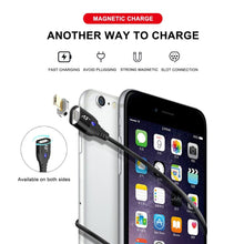 Load image into Gallery viewer, A.S 3A LED Magnetic Charger USB Data Cable For iPhone Micro USB Type C Mobile Phone Fast Charge Magnet Charger USB Cable 3 Plug