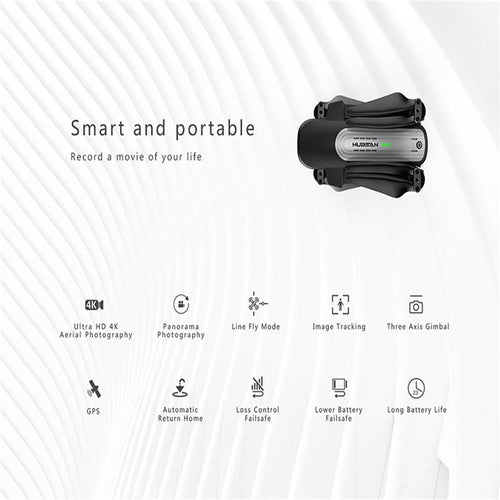 Hubsan H117S Zino GPS 5.8G 1KM Foldable Arm FPV with 4K UHD Camera 3-Axis Gimbal Customized RC Drone