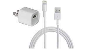 Apple Original Charging Cable + Wall Adapter Cube - Ships Same/Next Day!