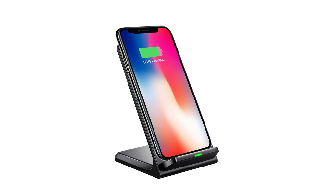 LAX Fast Qi Wireless Charger Phone Stand - Great for Face ID on iPhone X - Ships Same/Next Day!