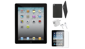 PRICE DROP: Apple iPad 2 Bundle with Case, Charger, & Tempered Glass Protector (Refurbished)