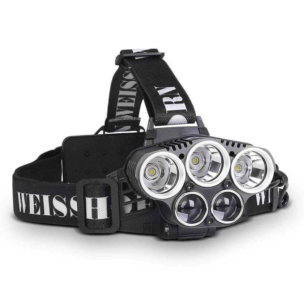 6 Mode LED Head Light Flash Torch x 2