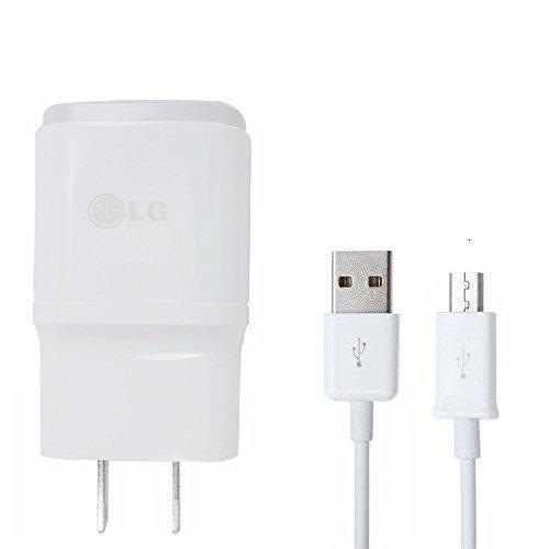 Accessory For Xolo OEM Compact 1.8a Wall Charger Works with Xolo Q900s Includes 3ft Microusb Charging and Data Cable (White/110 240v)