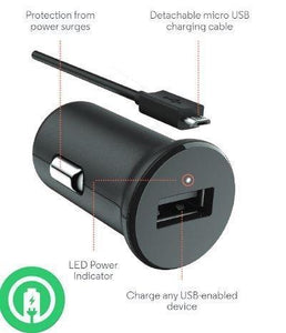 Accessory for Xolo Turbo Fast Powered 15w Car Charger Works with Xolo Era 1x Pro Includes Detachable Hi Power Microusb Cable
