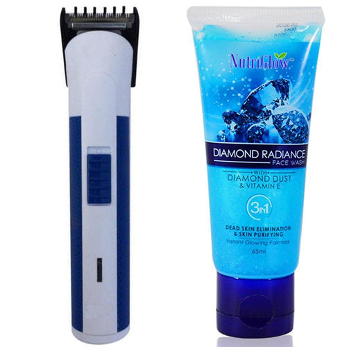 Adbeni Nova Trimmer NHT-4 & Diamond Radiance Face Wash Combo