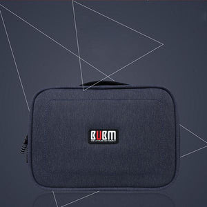 BUBM DPS-S Double Layer Electronics Accessories Cable Organizer Data Cable Storage Bag Carry Case