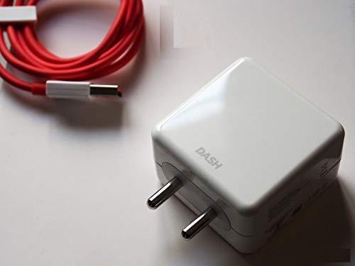 AINE Dash Charger Adapter and Type C Cable for One Plus 3, 5 and 6/T (Red)