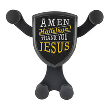 Load image into Gallery viewer, Amen Halleluya Thank You Jesus Qi Wireless Car Charger Mount Christian Gift Idea