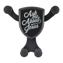 Load image into Gallery viewer, Ask Me About Jesus Qi Wireless Car Charger Mount Christian Gift Religious