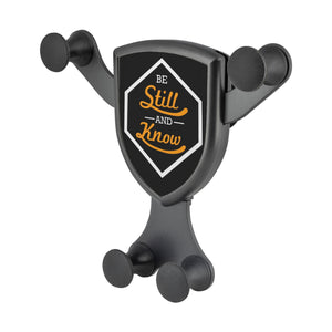 Be Still & Know Qi Wireless Car Charger Mount Christian Gift Religious Spiritual