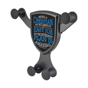 Being Christian Not Easy But Retirement Is Amazing Qi Wireless Car Charger Mount