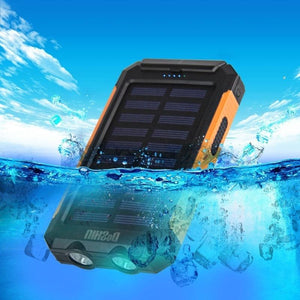 2018 New Arrivals Portable Waterproof Solar Power Bank 100000mah Solar Battery Charger Bateria Externa Powerbank With LED Light