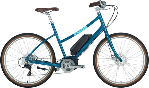 Civia Parkway Step-Thru Complete ebike: 26 Dark Teal Medium