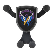 Load image into Gallery viewer, Bladder Cancer Survivor Angel Wing Qi Wireless Car Charger Mount Gift Ideas