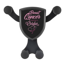 Load image into Gallery viewer, Breast Cancer Awareness Month October Qi Wireless Car Charger Mount Gift Ideas