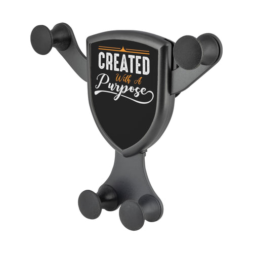 Created With A Purpose Qi Wireless Car Charger Mount Christian Gift Religious