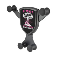 Load image into Gallery viewer, Destroy Cancer Fight Defy &amp; Win Breast Cancer Qi Wireless Car Charger Mount Gift
