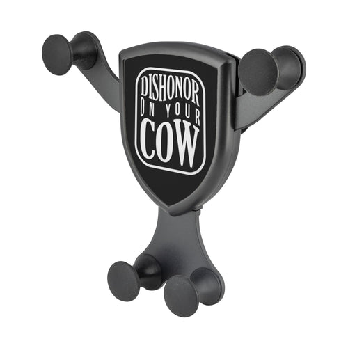 Dishonor On Your Cow Qi Wireless Car Charger Mount Funny Gift Ideas Humor Gag