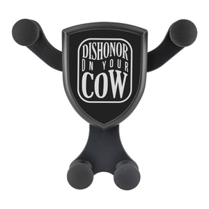 Dishonor On Your Cow Qi Wireless Car Charger Mount Funny Gift Ideas Humor Gag
