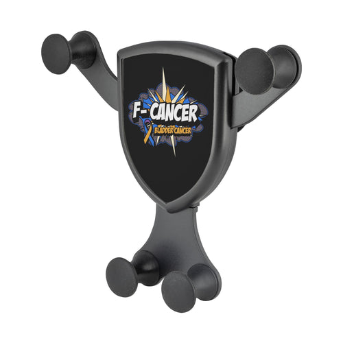 F-Cancer Bladder Cancer Awareness Qi Wireless Car Charger Mount Gift Ideas