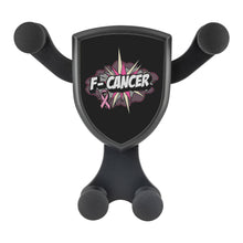 Load image into Gallery viewer, F-Cancer Breast Cancer Awareness Qi Wireless Car Charger Mount Gift Ideas