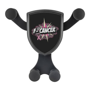 F-Cancer Breast Cancer Awareness Qi Wireless Car Charger Mount Gift Ideas