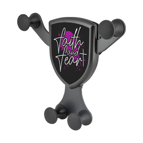 Faith & Fear Qi Wireless Car Charger Mount Christian Gift Religious Spiritual