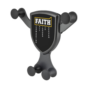 Faith = Forwarding All Issues To Heaven Qi Wireless Car Charger Mount Christian