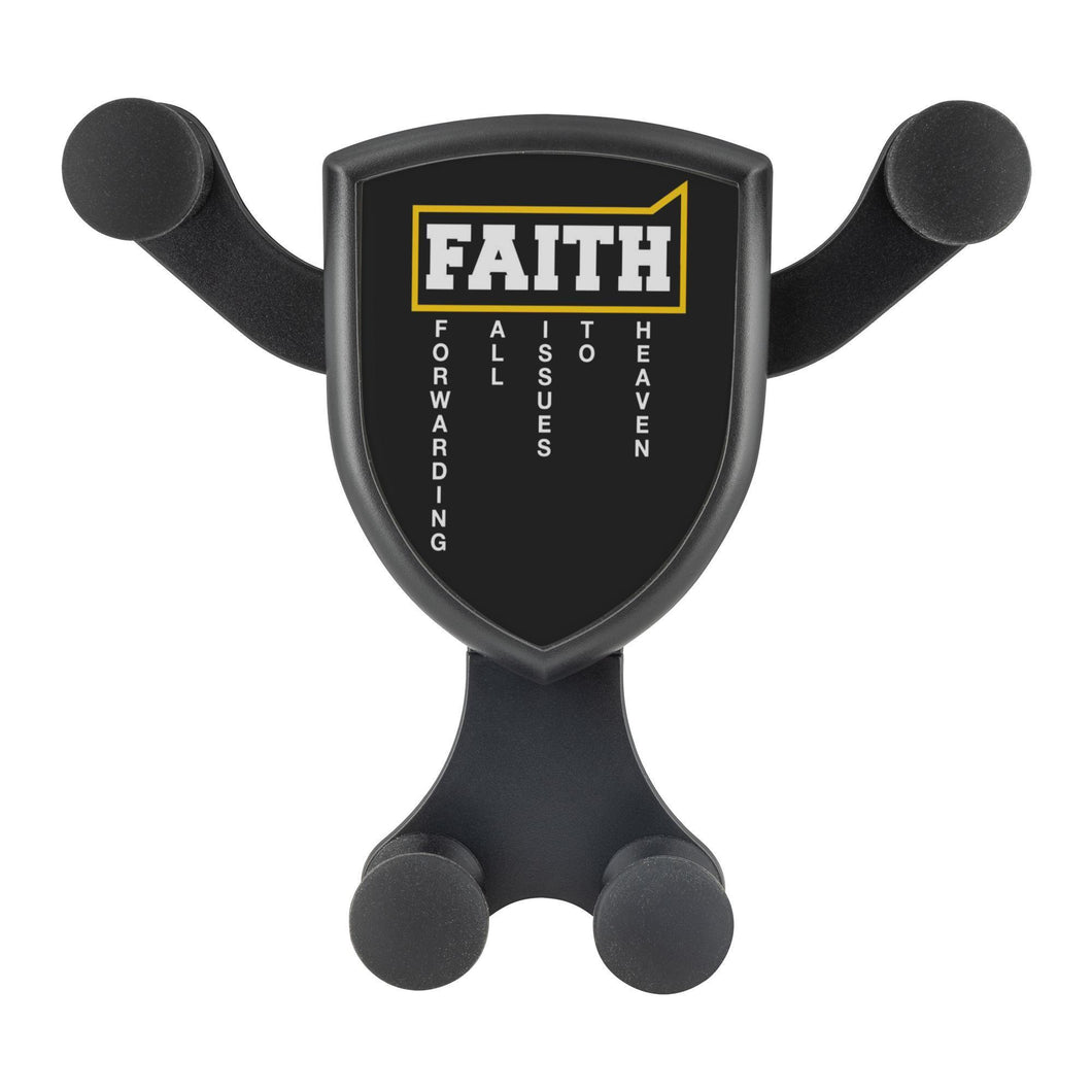 Faith = Forwarding All Issues To Heaven Qi Wireless Car Charger Mount Christian
