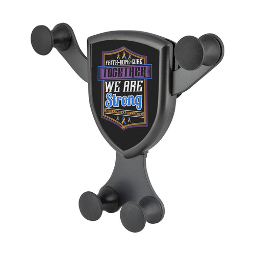 Faith Hope Cure Together We Are Strong Bladder Cancer Qi Wireless Car Charger
