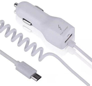 2.4A 1 Port Auto ID USB Car Charger - White