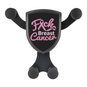 F*ck Breast Cancer Pink Ribbon Qi Wireless Car Charger Mount Gift Ideas