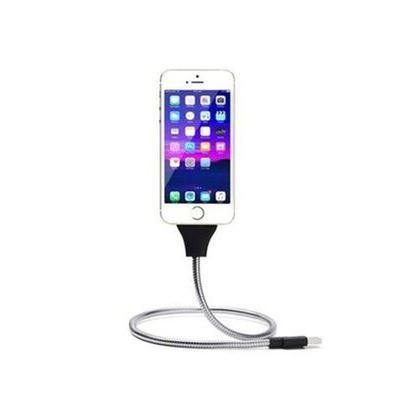 Flexible Cable-Style Charger Mount for 8-Pin iPhones®