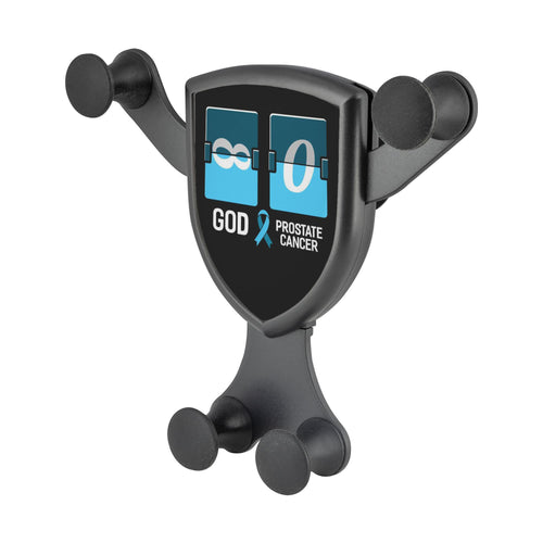 God Infinity Prostate Cancer Zero Qi Wireless Car Charger Mount Gifts Idea