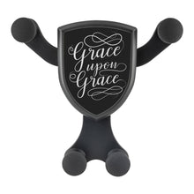 Load image into Gallery viewer, Grace Upon Grace Qi Wireless Car Charger Mount Christian Gift Ideas Religious