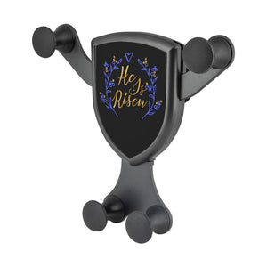 He Is Risen Qi Wireless Car Charger Mount Christian Gifts Religious Spiritual