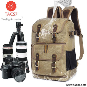 High Capacity Batik Canvas Fabric Photography Bag
