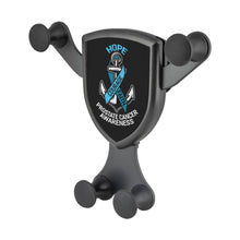 Load image into Gallery viewer, Hope Courage Faith Prostate Cancer Awareness Qi Wireless Car Charger Mount Gifts