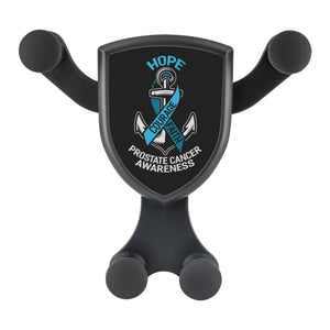 Hope Courage Faith Prostate Cancer Awareness Qi Wireless Car Charger Mount Gifts