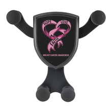 Load image into Gallery viewer, Hope Love Faith Breast Cancer Awareness Qi Wireless Car Charger Mount Gift Ideas