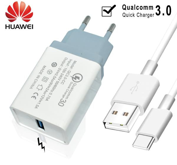 Huawei 3.1A Qualcomm High Quality Charger A-80 - White - 3000 mAh