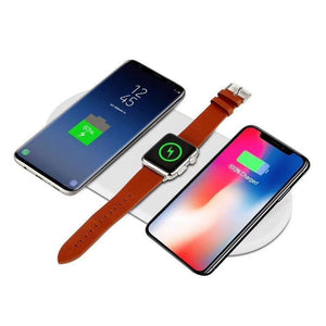 iPM 3-in-1 Wireless Charging Pad with Fast Qi Charger for iPhone, Samsung, Apple Watch
