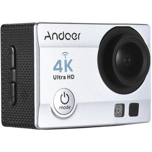 Andoer Q3H-R 4K 30fps 16MP WiFi Sports Action Camera 1080P Full HD 170° Wide-Angle Lens Waterproof 30m 2Inch LCD w/ Remote Control and Portable Carrying Case