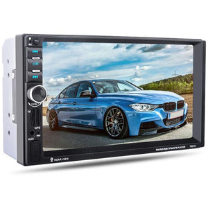 7021G 7 inch 2 Din Car Video Player MP5 Player BT GPS Navigation FM Radio Steering Wheel Remote Control Support Rear Camera