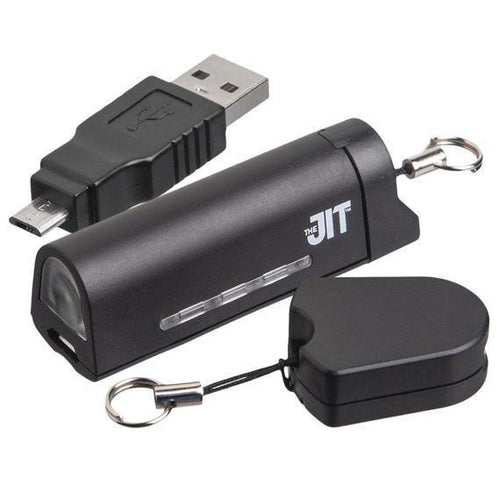 JIT 3-in-1 Keychain Phone Charger, Flashlight and Lighter - 2 Pack