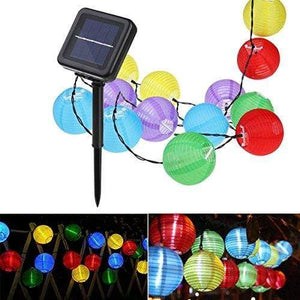 Lantern Solar String Lights, YUNLIGHTS 21.3feet 30 LED 8 Modes Waterproof Outdoor Solar Powered String Lights for Garden, Patio, Lawn, Home, Party and Xmas Decorations, Multi Color